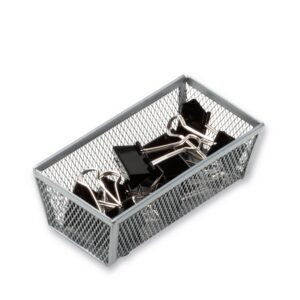 Silver 6" x 3" Wire Mesh Drawer Organizer