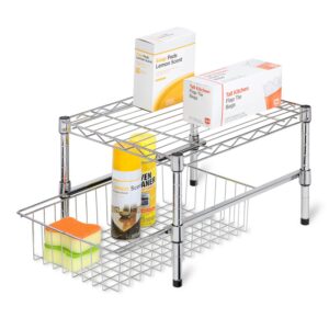 Chrome Stacking Cabinet Organizer Drawer